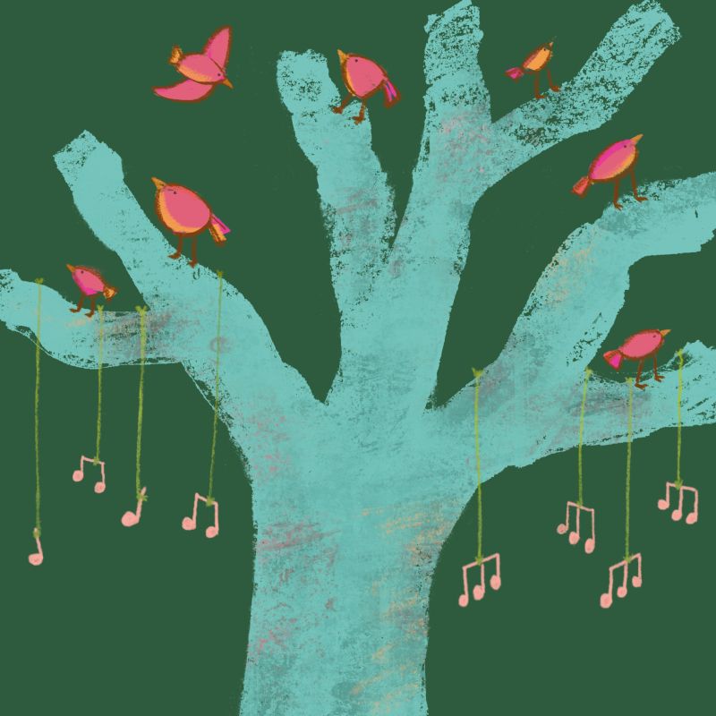 The concert on a tree