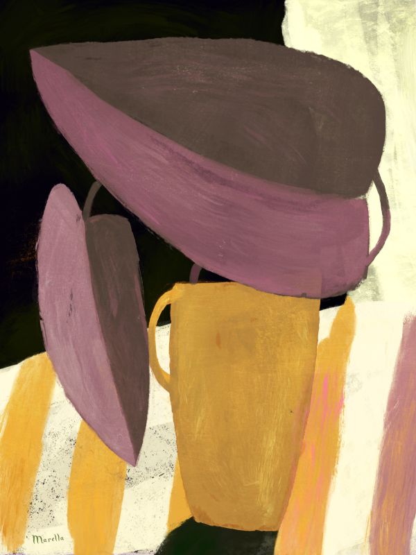 The yellow vase